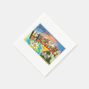Serviette En Papier Souvenir de Vintage voyage de la Floride FL d'éta