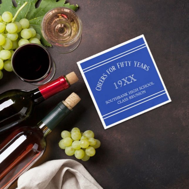 Serviette En Papier Souvenirs ! 50e classe Retrouvailles serviettes (Créateur téléchargé)