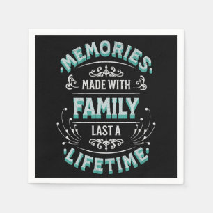 Serviette En Papier Souvenirs faits avec la famille dernier une vie