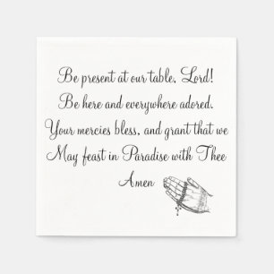 Serviette En Papier Soyez Présents À Notre Table Lord