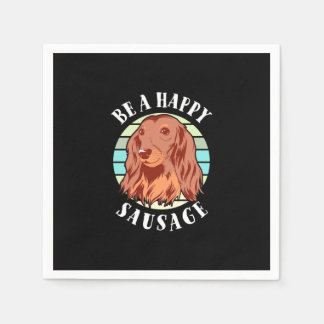 Serviette En Papier Soyez Un Mignon Chien De Saucisse