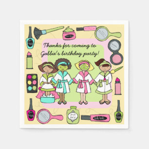 Serviette En Papier Spa Filles Jour Anniversaire Papier serviettes