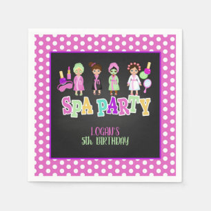 Serviette En Papier Spa Party Napkin - Personnalités