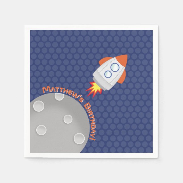 Serviette En Papier Space Adventure (Devant)