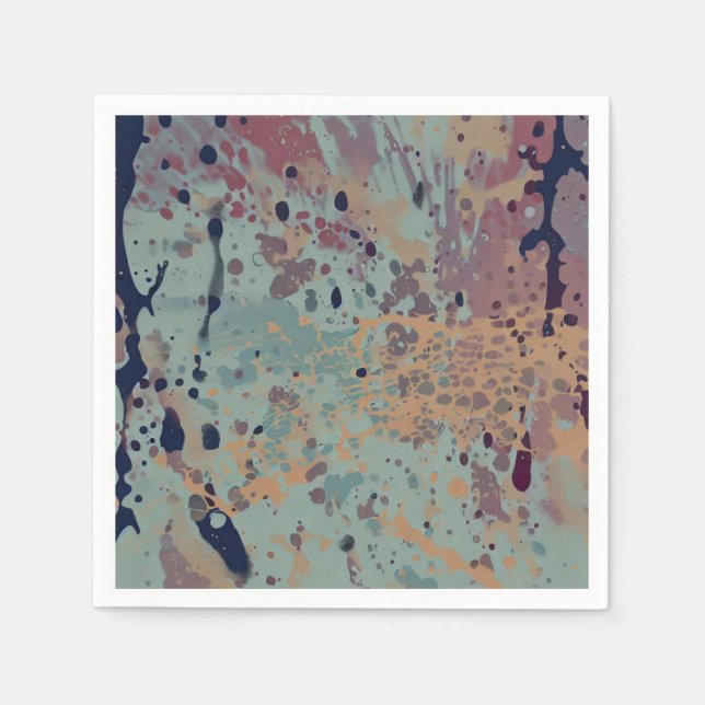 Serviette En Papier Spatter cosmique (Devant)