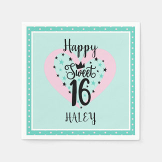 Serviette En Papier Special Sweet 16 Birthday Party