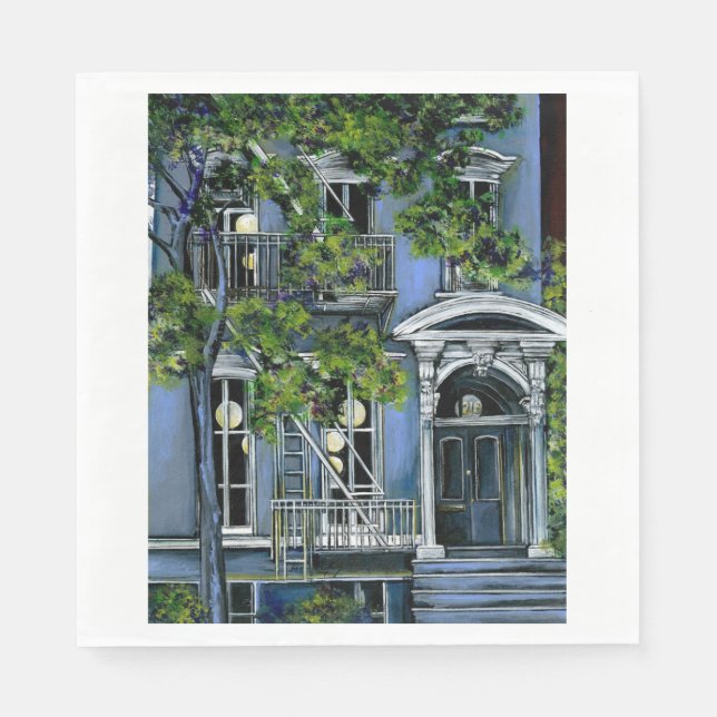 Serviette En Papier Sphères lumineuses de l'intérieur (Devant)