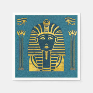 Serviette En Papier Sphinx d'or avec hiéroglyphes égyptiens