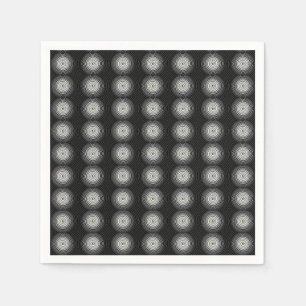 Serviette En Papier Spirale Noire Et Blanche
