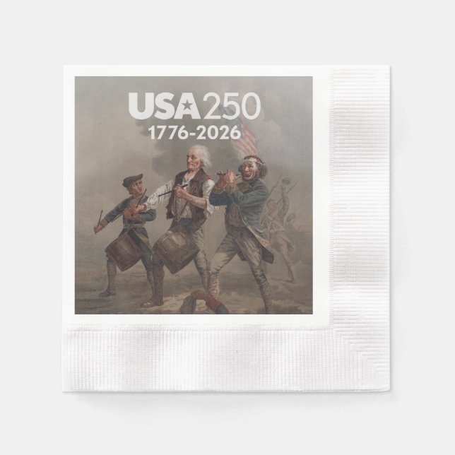 Serviette En Papier Spirit of 76 - America's 250th Birthday (Devant)