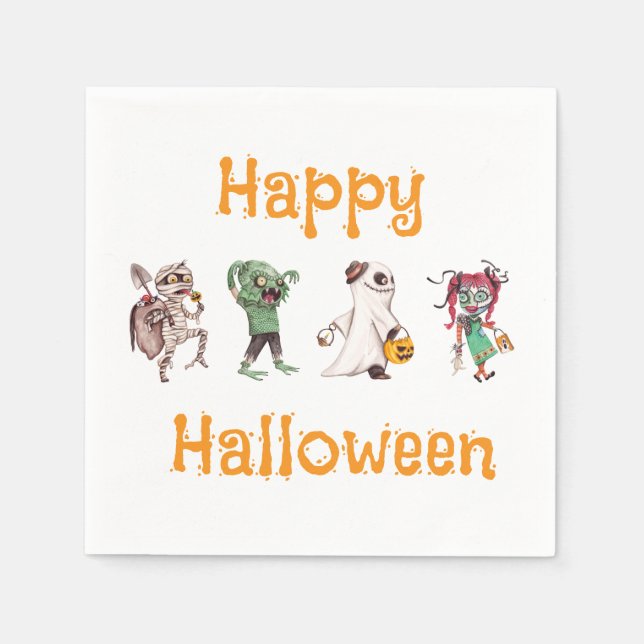 Serviette En Papier Spooktacular Halloween Bash (Devant)