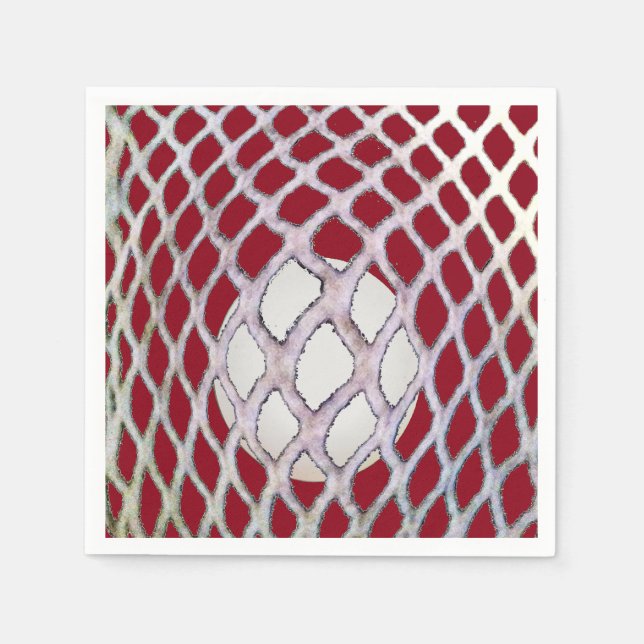 Serviette En Papier Sports de crosse (Devant)