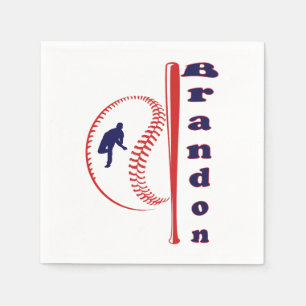 Serviette En Papier Sports Tout Étoiles À Thème De Baseball