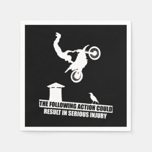 Serviette En Papier Sports Vélo Dirt Motos Lover Cadeau