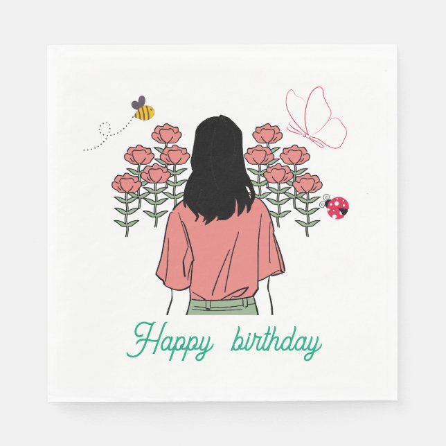 Serviette En Papier Spring Bloom (Devant)