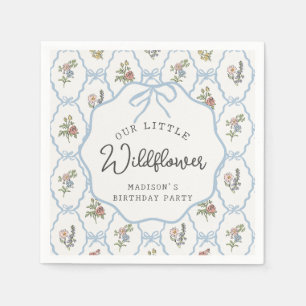 Serviette En Papier Spring Garden Party Pastel Floral Anniversaire
