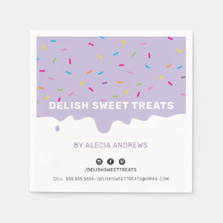 Serviette En Papier SPRINKLES gouttes de dégivrage moderne saupoudrer 
