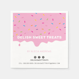 Serviette En Papier SPRINKLES moderne mignon goutte à gouttes de glaça