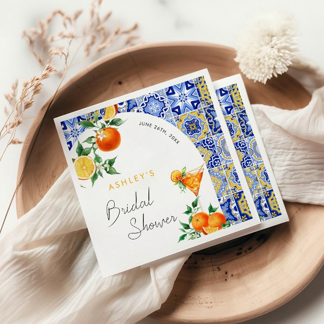 Serviette En Papier Spritz Méditerranéen Bohème Arche Mariage Shower (Créateur téléchargé)