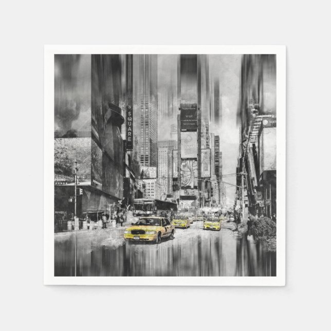 Serviette En Papier Square du New York Times (Devant)