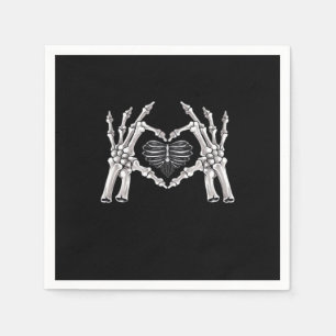 Serviette En Papier Squelette Ribs SIGNE DE COEUR MAIN