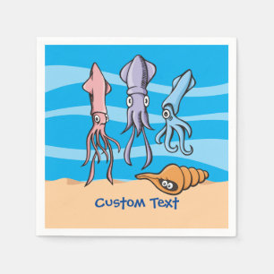 Serviette En Papier Squid