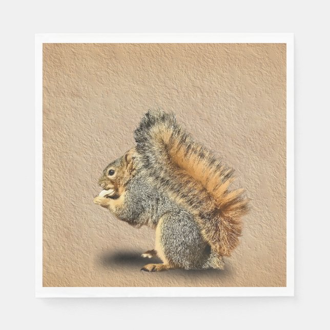 SERVIETTE EN PAPIER SQUIRREL (Devant)