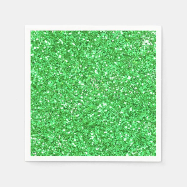 Serviette En Papier St Patrick’s day scintillant parties scintillant K (Devant)