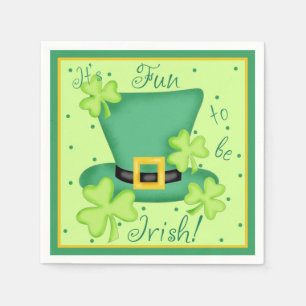 Serviette En Papier St. Patrick's Day C'est amusant d'être irlandais