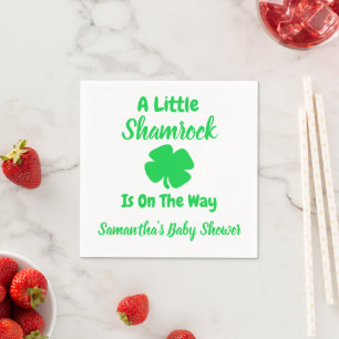 Serviette En Papier St Patrick's Day, petit Shamrock