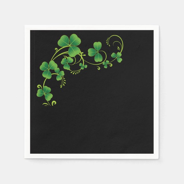 Serviette En Papier St. Patrick's Day Sham Rock (Devant)