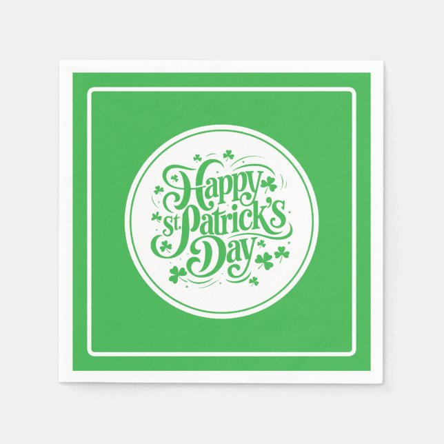 Serviette En Papier St. Patrick's Paper  (Devant)