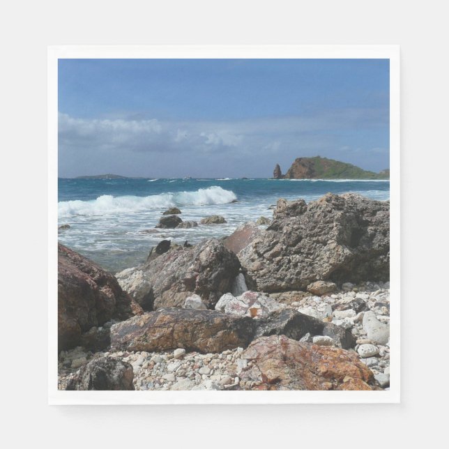 Serviette En Papier St. Thomas Rocky Beach (Devant)