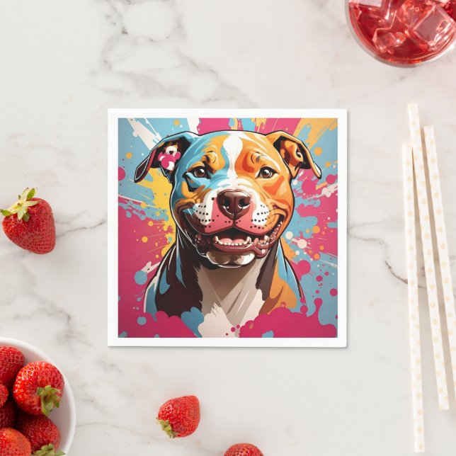 Serviette En Papier Staffordshire Anniversaire Fun (En situation)