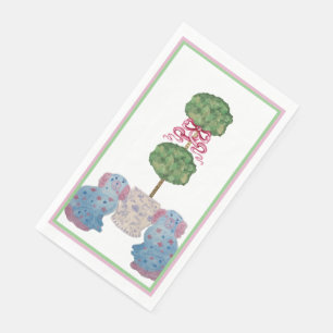 Serviette En Papier Staffordshire Chiens Chinoiserie Ginger Jar Jars N
