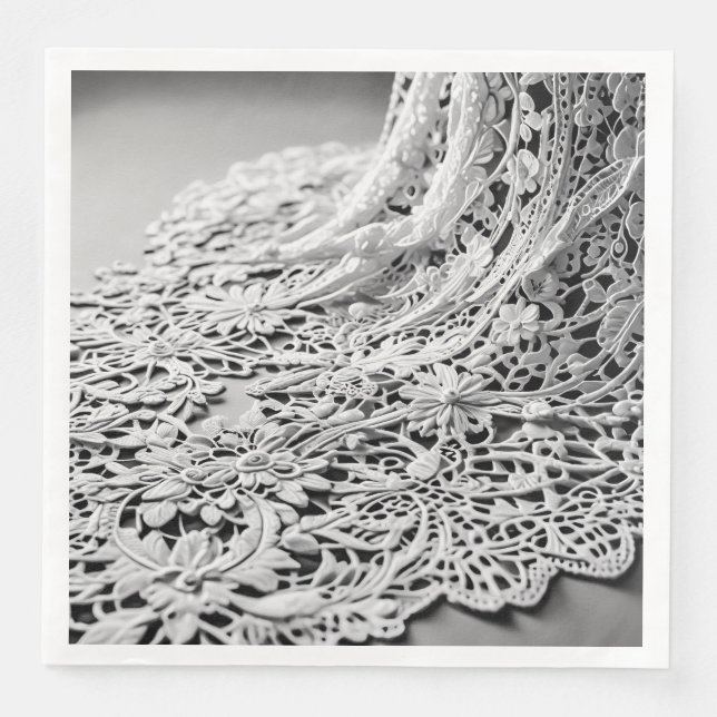 Serviette En Papier Standard Dinner Napkin for Wedding (Devant)