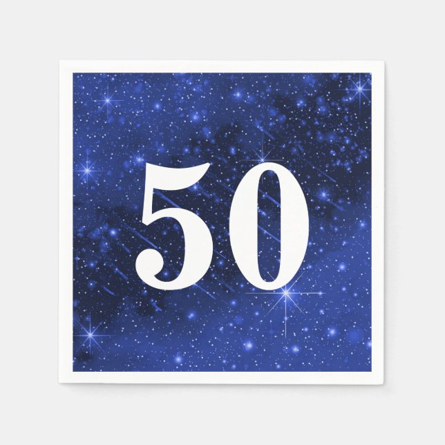 Serviette En Papier Star Galaxy Pour 50e anniversaire (Devant)