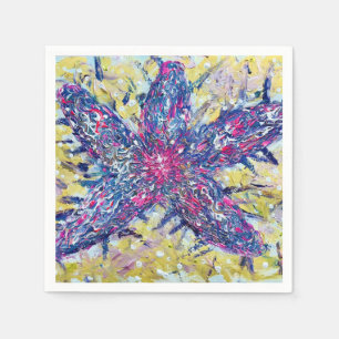 Serviette En Papier Starfish Cocktail Napkin