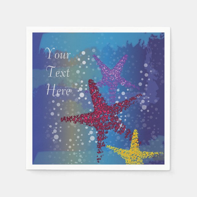 Serviette En Papier Starfish Seastar (Devant)