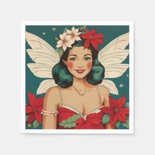 Serviette En Papier Starlet Retro les années 50 Tropical Christmas Pin