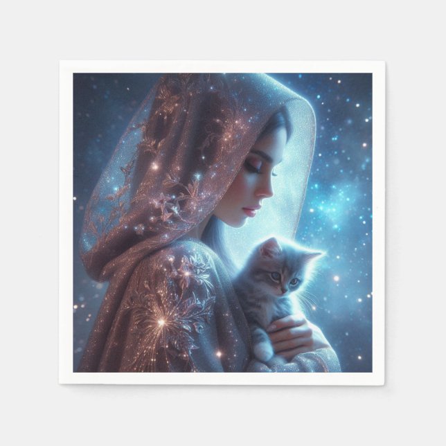 Serviette En Papier Starlit Guardian (Devant)