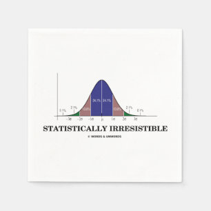 Serviette En Papier Statistique Irrésistible Bell Curve Stats Humour