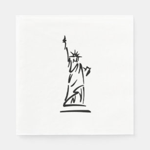 Serviette En Papier Statue de la Liberté de NY