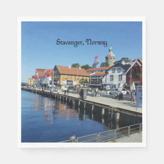 Serviette En Papier Stavanger, Norvège photo pittoresque