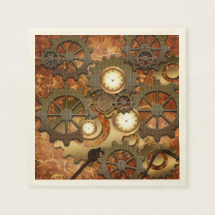 Serviette En Papier Steampunk d'or