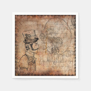 Serviette En Papier Steampunk Napkin designs