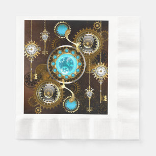 Serviette En Papier Steampunk Rusty Background