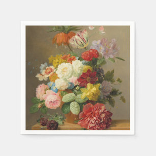 Serviette En Papier Still Life with Roses and Peonies - Bloemers A.
