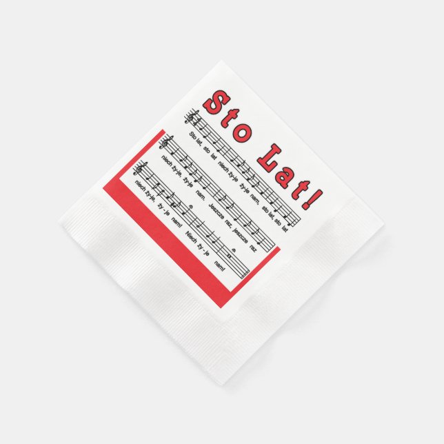 Serviette En Papier Sto Lat ! Chanson (Coin)