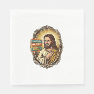 Serviette En Papier Stockage en nuage de Jésus plein avertissement Pay